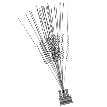 

Stainless Steel Bird Spikes Spring Wire Defender Bird Dispeller for Garden Farmland Orchard