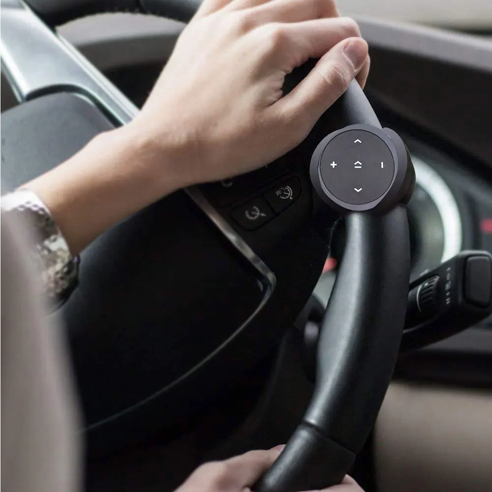 Автомобильный Универсальный беспроводной Bluetooth медиа прочный кнопочный руль музыкальный пульт дистанционного управления автомобильные аксессуары bluetooth aux
