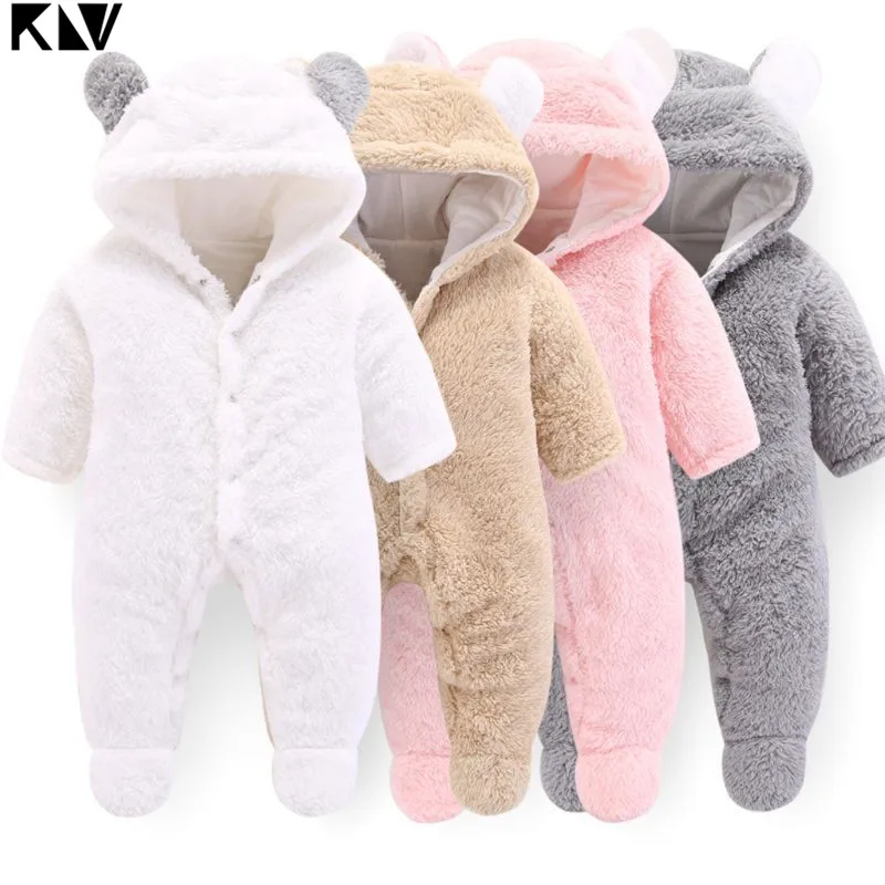 KLV, зимний спальный мешок для новорожденных, коралловый бархат, хлопковые спальные мешки для малышей, Детские спальные мешки с рисунком медведя