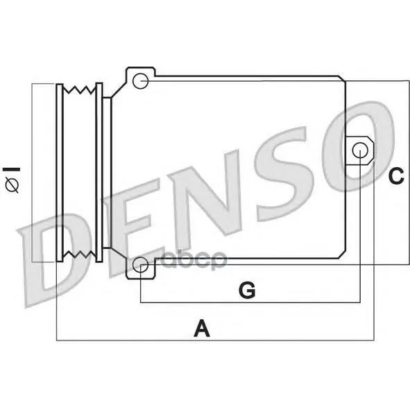 Компрессор Кондиционера Dcp17104 Denso арт. DCP17104