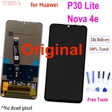Oryginalny 6.15 ''LCD dla Huawei P30 Lite wyświetlacz LCD ekran dotykowy Digitizer zgromadzenie dla Huawei P30 Lite Nova 4e MAR-LX1 LX2 AL01