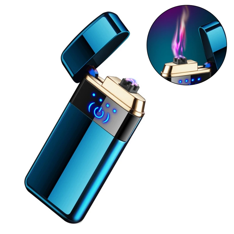 Новая электрическая зажигалка с Мощный светодиодный дисплей usb зарядка Зажигалка Ветрозащитная для Плазменно-дуговой зажигалки гаджеты для мужчин