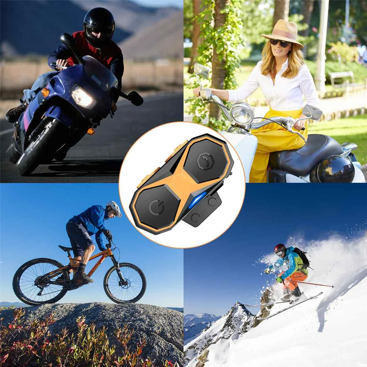 bluetooth шлем анти-помехи интерком для мотоциклетного шлема езда Hands Free наушники мотоцикл bluetooth домофоны