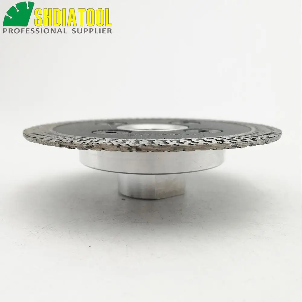 DIATOOL 2 pcs 75mm Hot pressed mini mesh turbo rim diamond engraving saw blades with removable 5/8-11  flange