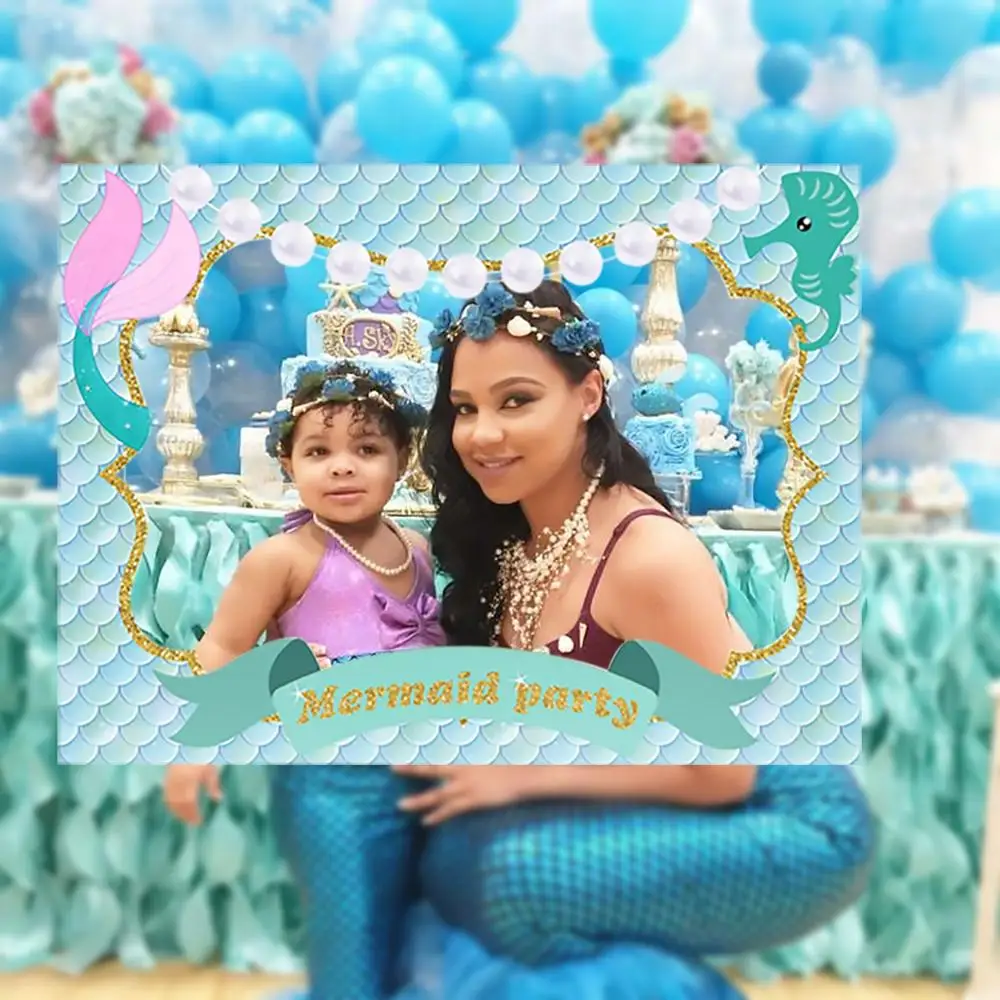 Mermaid Party Supplies Mermaid Decor Balloon Little Mermaid Birthday Party Decor 1st Birthday Babyshower Girl Baby Shower Favors