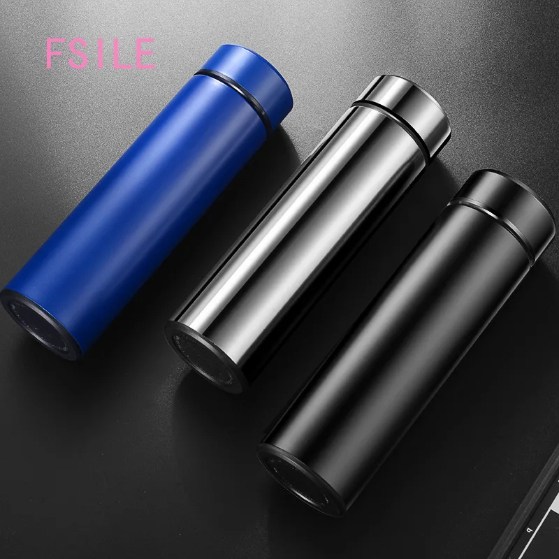 

FSILE Stylish New Simple Stainless Steel Business Mug Exquisite Vacuum Gift Mug Creative Personality Car Office Water Mug Mug