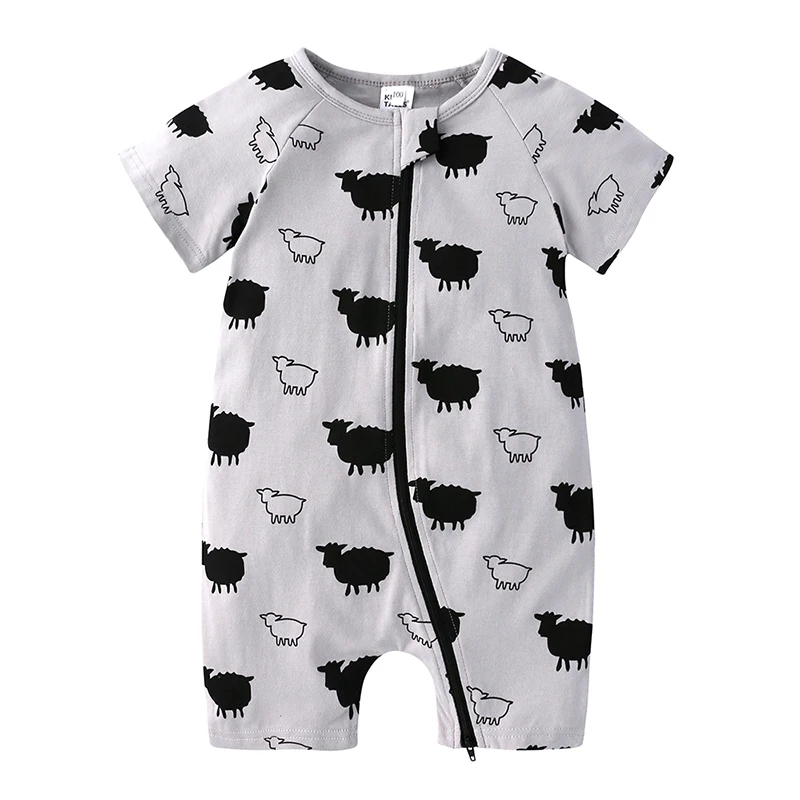 baby bodysuit dress 2022 bicycle pattern short Newborn Baby Clothes cotton Summer Rompers Kids Baby Girl Jumpsuit Toddler Costume jumpsuit for baby Newborn Knitting Romper Hooded 