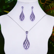 GODKI корейские полые капли 2 шт ожерелье серьги наборы для женщин аксессуары Бразилия Brincos Bijoux подарки pendientes mujer moda