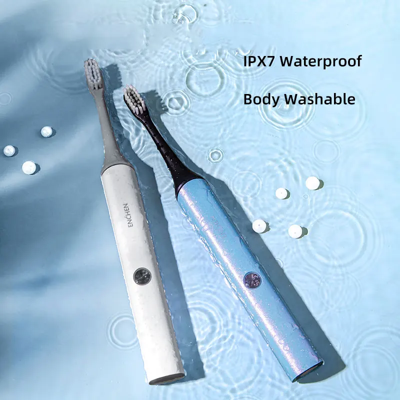 Portable Sonic Electric Toothbrush Upgraded Adult Waterproof Ultrasonic automatic Whitening Toothbrush USB Rechargeable ENCHEN Portable Sonic Electric Toothbrush Upgraded Adult Waterproof Ultrasonic automatic Whitening Toothbrush USB Rechargeable ENCHEN