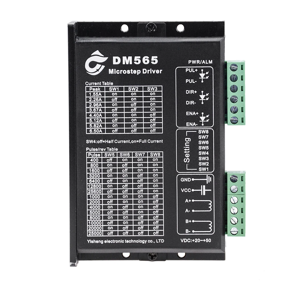 Драйвер для электродвигателя Nema 34 двухфазный двигатель DM565 57 86 1 0a-6 5a 18-90 В
