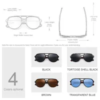 Ravenisa Wood Sunglasses Women UV400 Polarized Pilot Plastic Frame  Sun Glasses fishing Driving Sunglasses 2