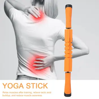 

Yoga Message EVA Spike Gear Muscle Massager Leg Fascia Relaxation Leg Stick Calf Handheld Loose Stick Roller massage stick