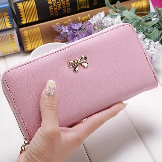 pink Длинный кошелек, женские кошельки с кисточками, модный кошелек для монет, держатель для карт, женские кошельки высокого качества, клатч, сумка для денег, кошельки из искусственной кожи - Цвет: pink