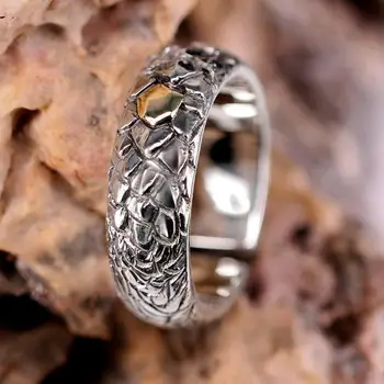 

2020-7 New Rings For Men Retro Ring Punk Hip hop Ring Band Rings Brand Fashion Jewelry Male NO27