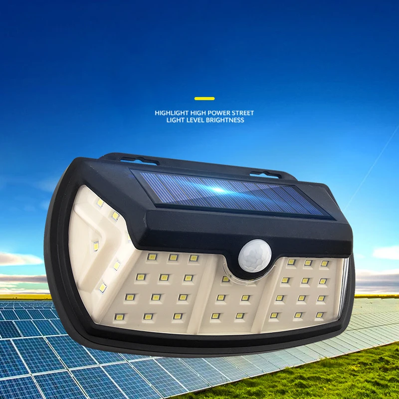

SMD/COB Solar Sensor Wall Light 3 side Luminous Induction Light Outdoor Courtyard Waterproof Solar Street Motion Sensor Light