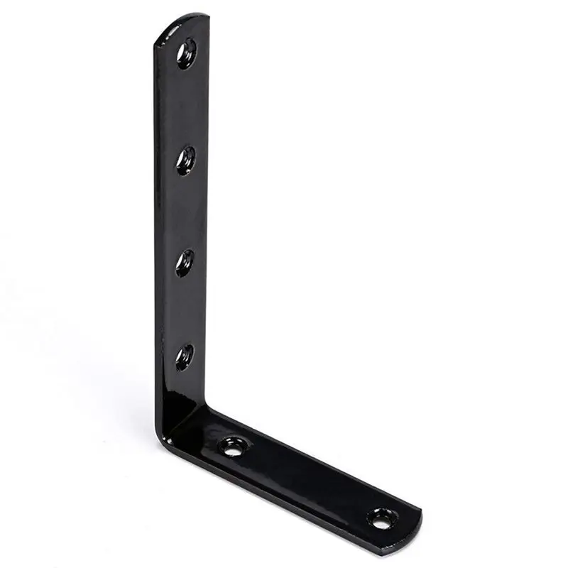 4pcs 12.7 x 7.6cm Stainless Steel Fasteners for Shelf- Floating Shelves Corner Brace Stand Wall Mount Bracket Wall Mount Hanger