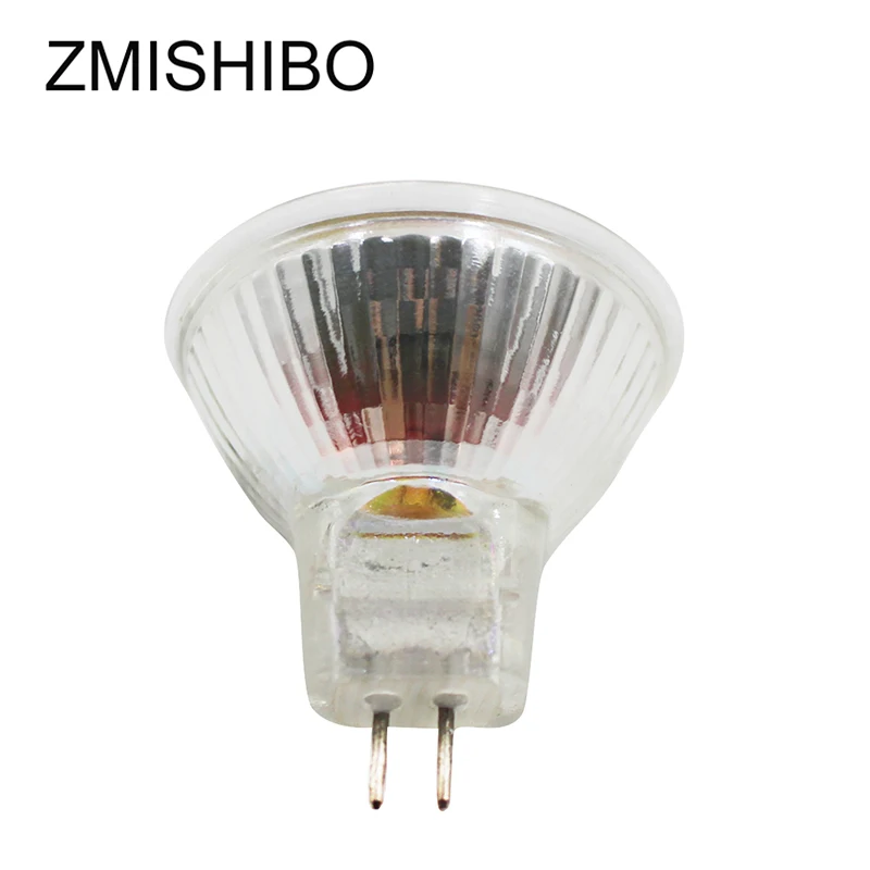 ZMISHIBO 10 шт./лот галогенная лампа MR11 GU5.3 AC/DC12V 220 В 35 Вт 50 Вт затемненные Точечные светильники стекло 35 мм светильник фитинг настенный светильник