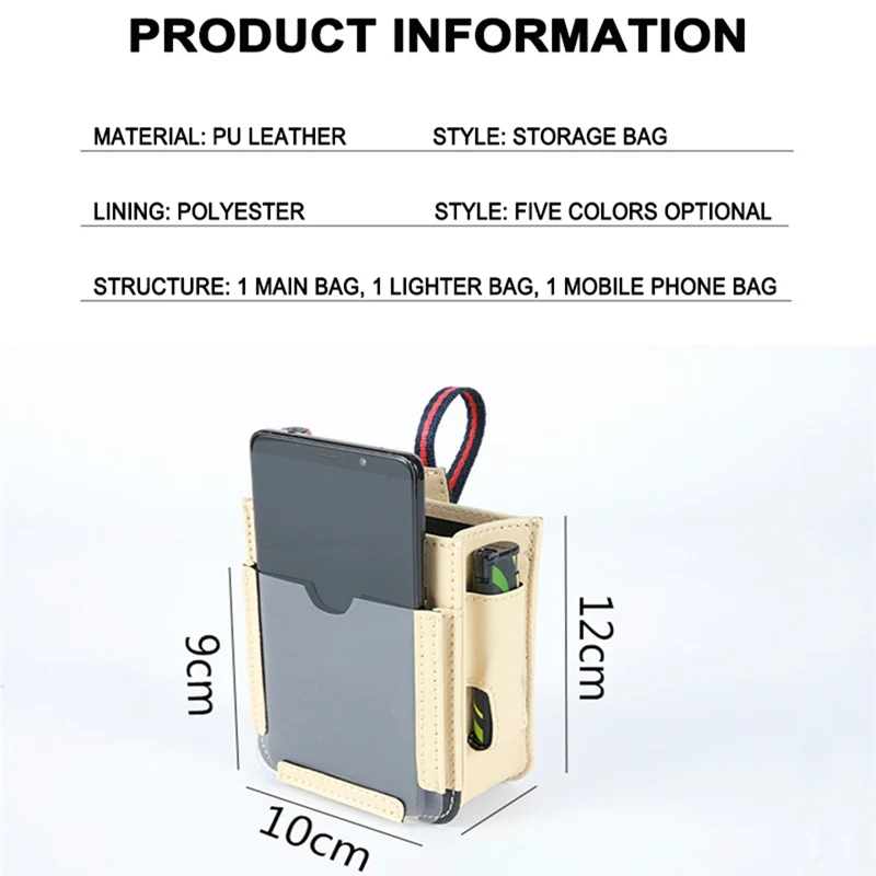 Автомобильный Органайзер на вентиляционное отверстие, сумка для мусора, универсальный держатель для сотового телефона в автомобиле, аксессуары для интерьера, карман для хранения монет