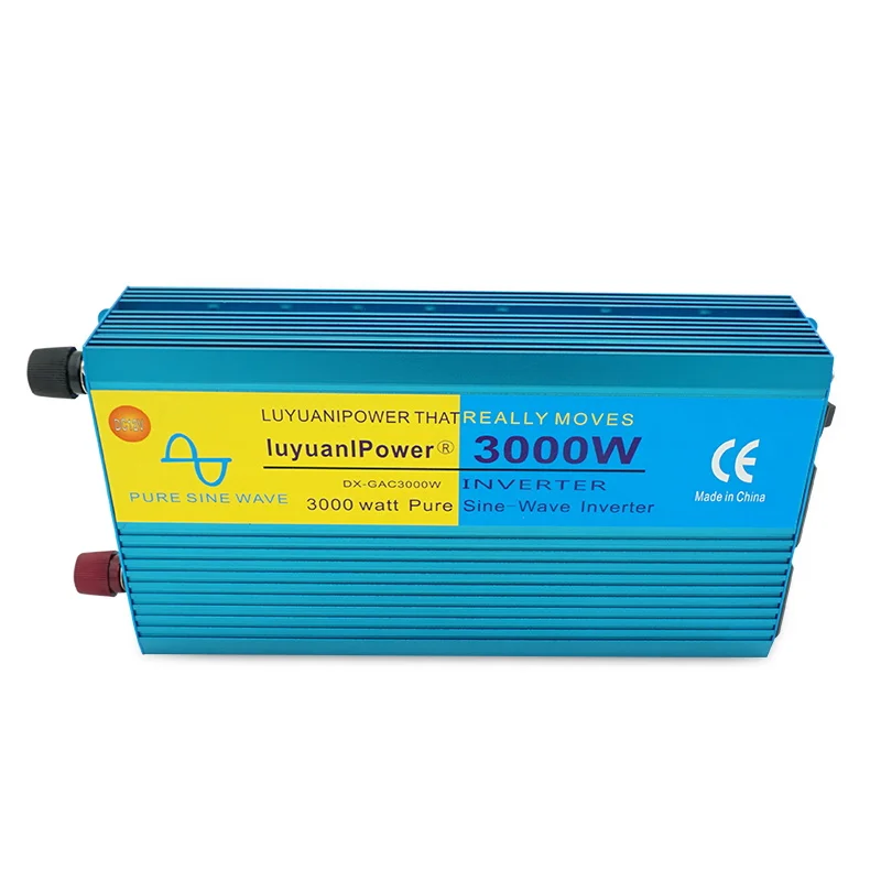 3000 Вт lcd& светодиодный цифровой дисплей Чистая синусоида Инвертор питания DC 12 В/24 В к AC 110 В/220 В Кемпинг конвертер лодки с ЖК-дисплеем 2