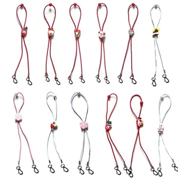 

Christmas Children Anti-lost Neck Lanyard Mask Hanging Rope Anti-lost Anti-drop Mask Holder Rop Adjustable Mask Hanging Two Hook