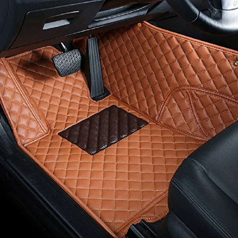 

Custom car car floor mats for Mitsubishi Outlander Pajero V73 V93 V97 Sport ASX Lancer Waterproof leather Anti-slip carpet