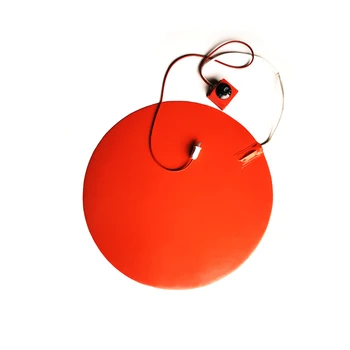 

220V 550W Diameter 600*1.5mm Round Silicone Heater with dial thermostat 1500mm lead wire