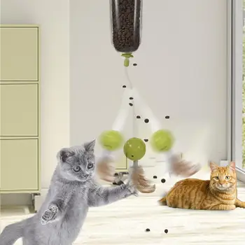 

Cat Toy Slow Feeder Snack Reward Machine Food Feeder Dispenser Funny Treat Ball Toy Vending Machine Funny Cat Treat Ball Toy