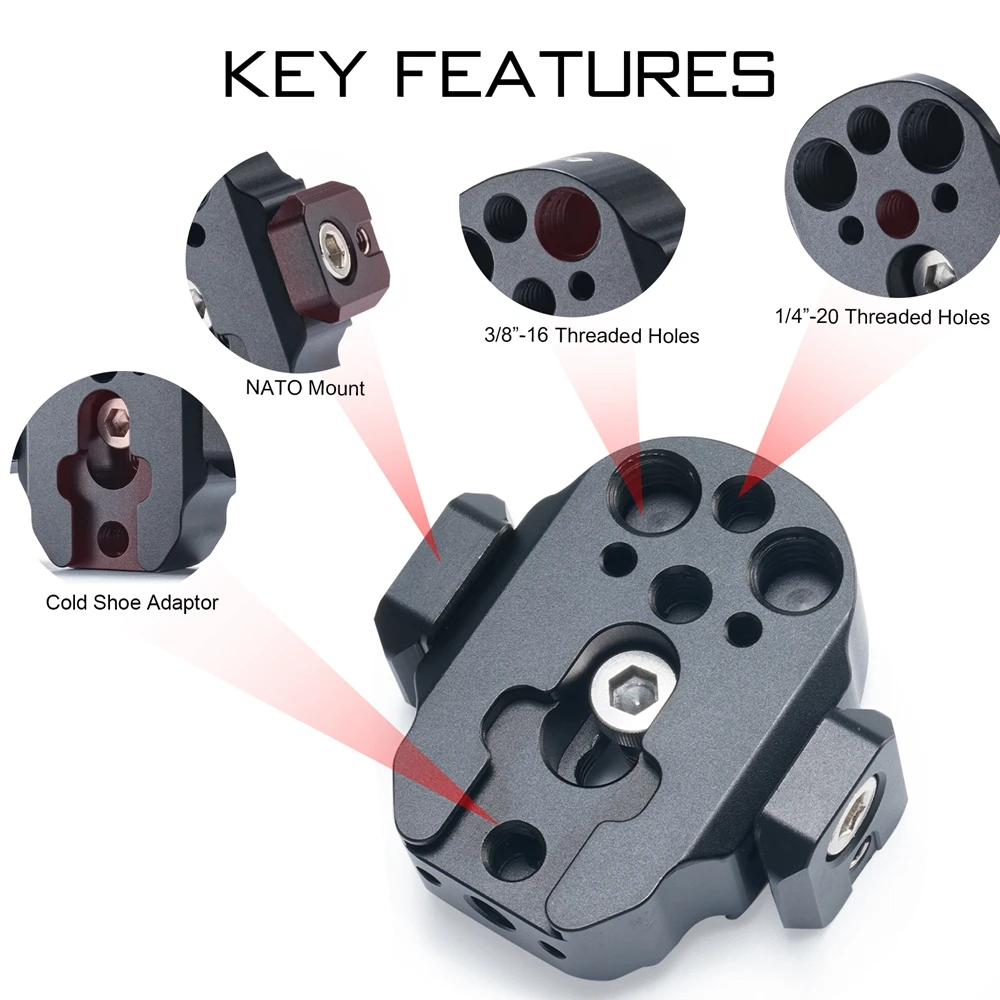 Staffa Di Montaggio Accessorio Base Maniglia Batteria Tilta Tga-Bhb Compatibile Con Dji Ronin Rs2 Rs3 Pro Rsc2 Rs3Gimbal
