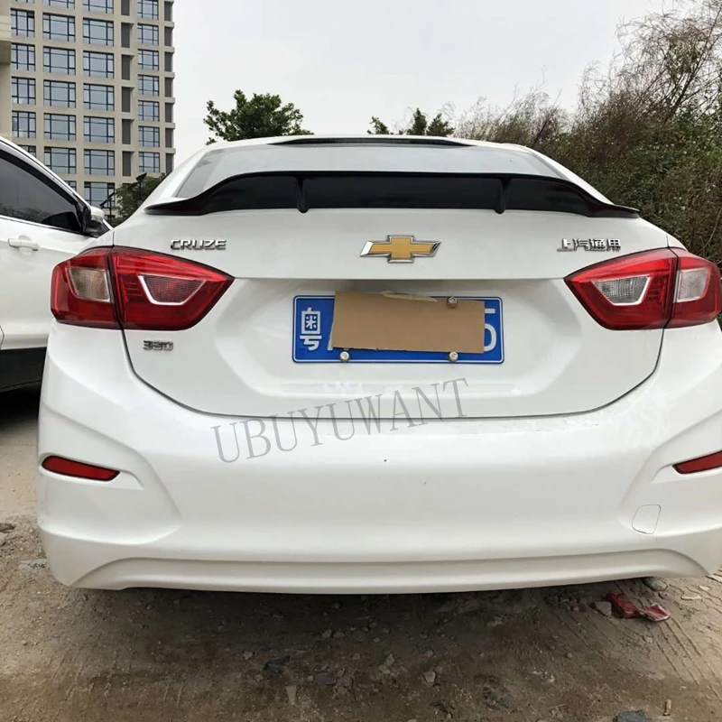 Подходит для Chevrolet Cruze ABS/углеродное волокно внешний задний спойлер задний багажник загрузки крыло украшение автомобиля стиль