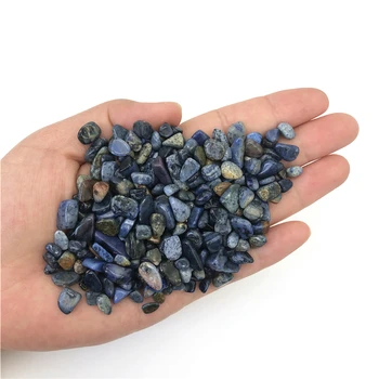 

5-7mm 50g Natural Blue Dumortierite Quartz Crystal Tumbled Stones Healing Crystals Gemstone Reiki Natural Quartz Crystals