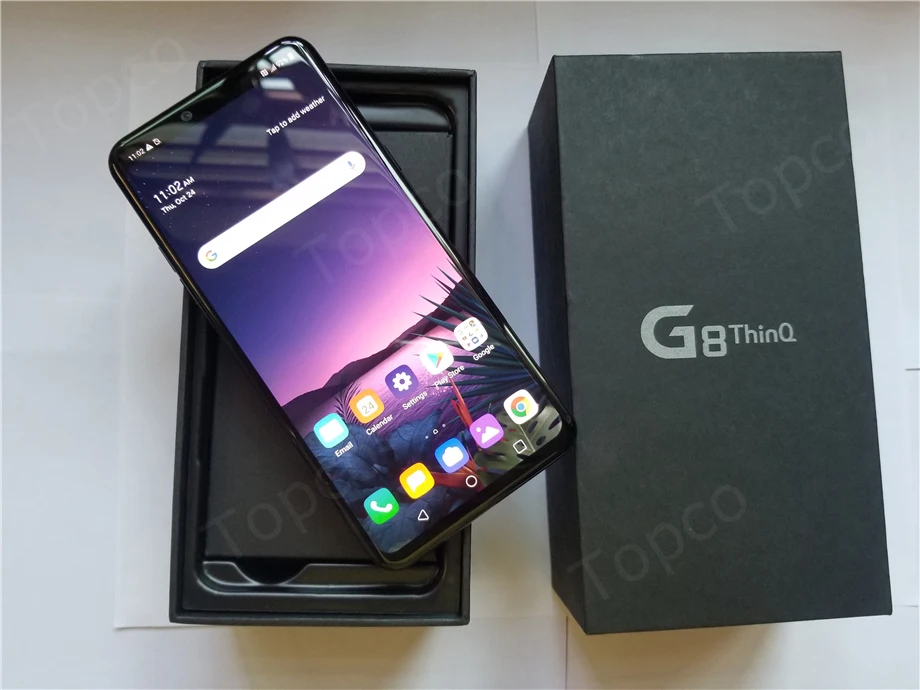 Разблокированный LTE телефон LG G8 ThinQ LMG820UM на Android, Восьмиядерный процессор Snapdragon 855, 6,1 дюймов, 6 ГБ и 128 ГБ, 16 МП и 12 МП, отпечаток пальца NFC