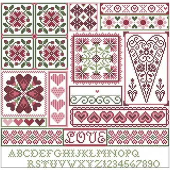 

Heart of elegance patterns Counted Cross Stitch 11CT 14CT 18CT DIY Chinese Cross Stitch Kits Embroidery Needlework Sets
