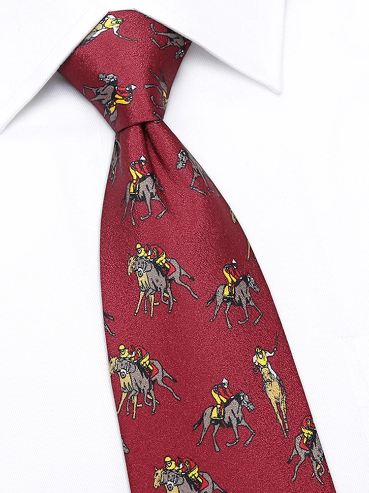Cravate de Style britannique pour hommes, rétro, 9 CM de large, rouge,  haute qualité, travail, affaires, mariage, avec boîte cadeau | AliExpress