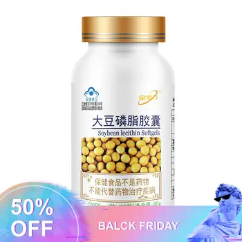 

(Buy2 get1free)1of bottleHigh blood lipids Capsules with lecithin Soybean lecithin softgels function of regulating blood lipids.