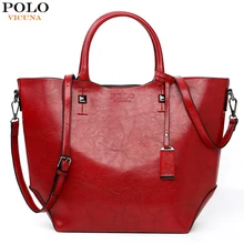 VICUNA POLO, стильные кожаные сумки для женщин, большая вместительность, дамские сумки через плечо, сумка через плечо, сумки, женская сумка