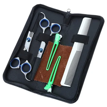 

Hot New 7pcs/Set Professional Salon Hair Scissors Hair Cutting Thinning Barber Shears hairdressing scissors barber Set with Case