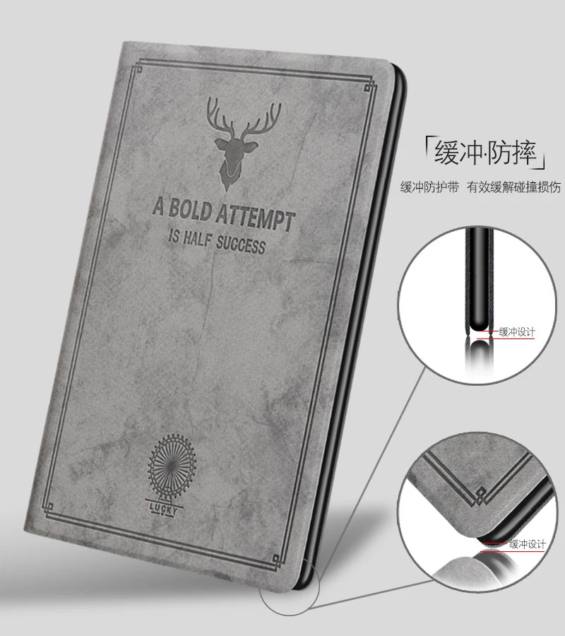 Fashion PU Leather Tablet Case for Ipad Pro 10.5 Inch Smart Flip Stand Back Cover Case for IPad Air 3 Pro 10.5" Coque+pen