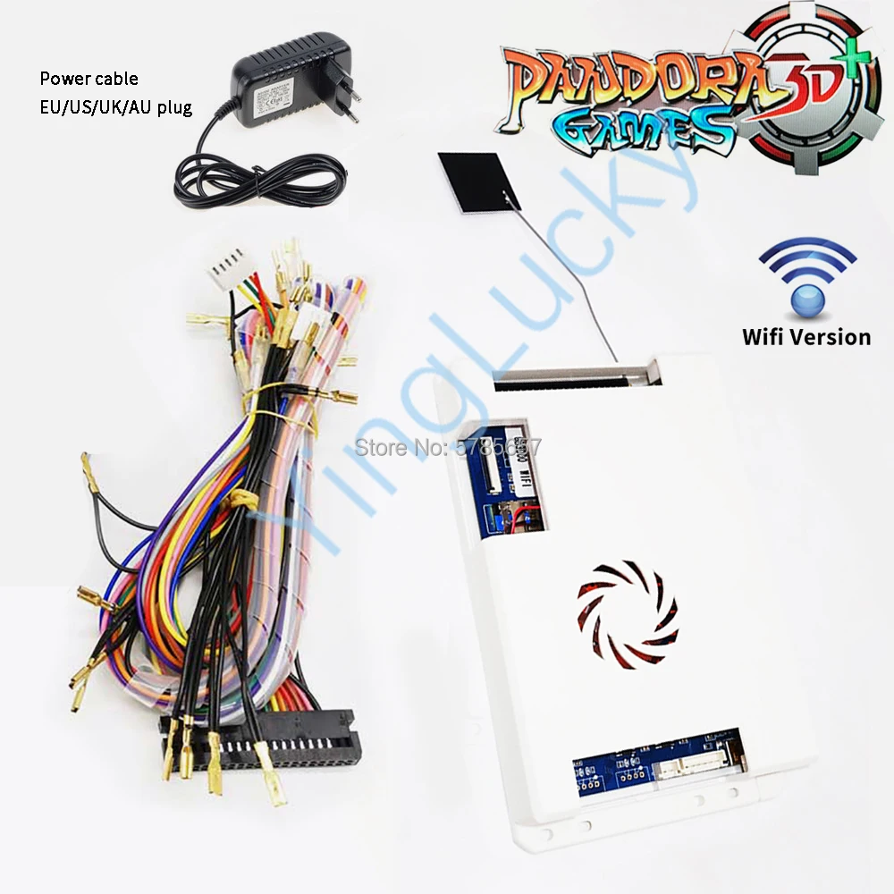 Новый pandora 3D + WI FI 4018 в 1 Ретро аркадная игра 2D игровая печатная плата поддерживает