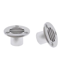 2 x лодка яхта палуба слив Scupper 1,77x1 дюймов полированный морской класса 316 нержавеющая сталь