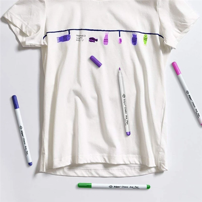 Fabric Markers MIUSIE 4pcs Soluble Cross Stitch Water Erasable Pens