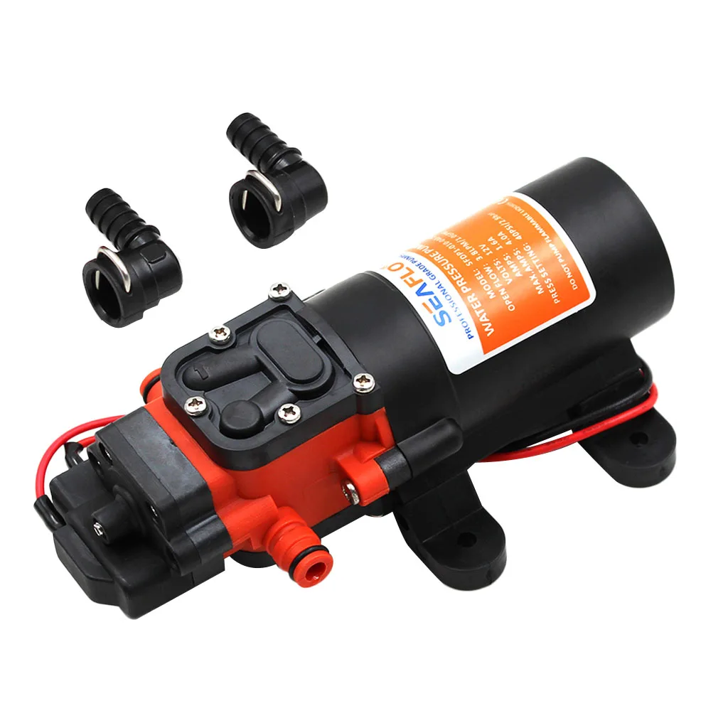 12V DC 1.2 Gallons Per Minute 35 PSI Diaphragm Water Pressure Pump for Yacht Boats RV