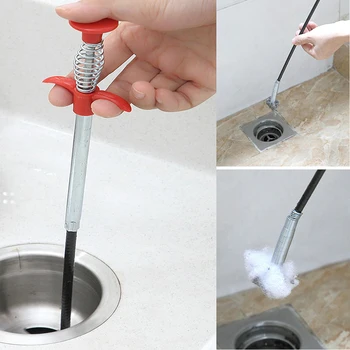 

Water Sink Cleaner Snake Unblocker Kitchen Bath Rod Hair Remover Drain Clog