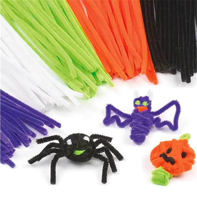 500 Pcs DIY Craft Toys Montessori Materials Children Puzzle Twisted Plush Sticks Pipe Cleaner Handmade Toy Educational Toys 2