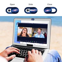 FONKEN kamera internetowa suwak pokrywa kamery laptopa Starry Sky PC kamera internetowa pokrywa dla Macbook Ultra cienki telefon komórkowy osłona obiektywu naklejki prywatności 4