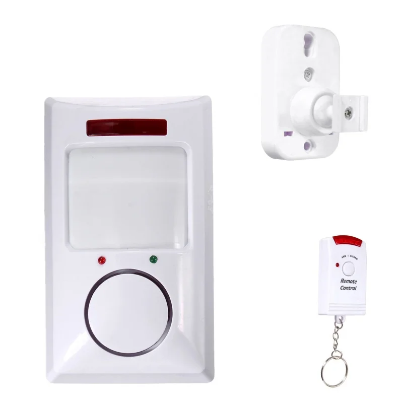 Pro motion-беспроводной ИК датчик движения Детектор и 2 удаленных системы домашней безопасности охранная сигнализация белый