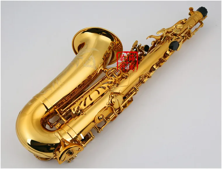 Профессиональный Alto, саксофон, латунь NAIPUTESI LAS-R54 Eb розовое золото Alto Sax деревянный духовой инструмент чехол для переноски с аксессуарами
