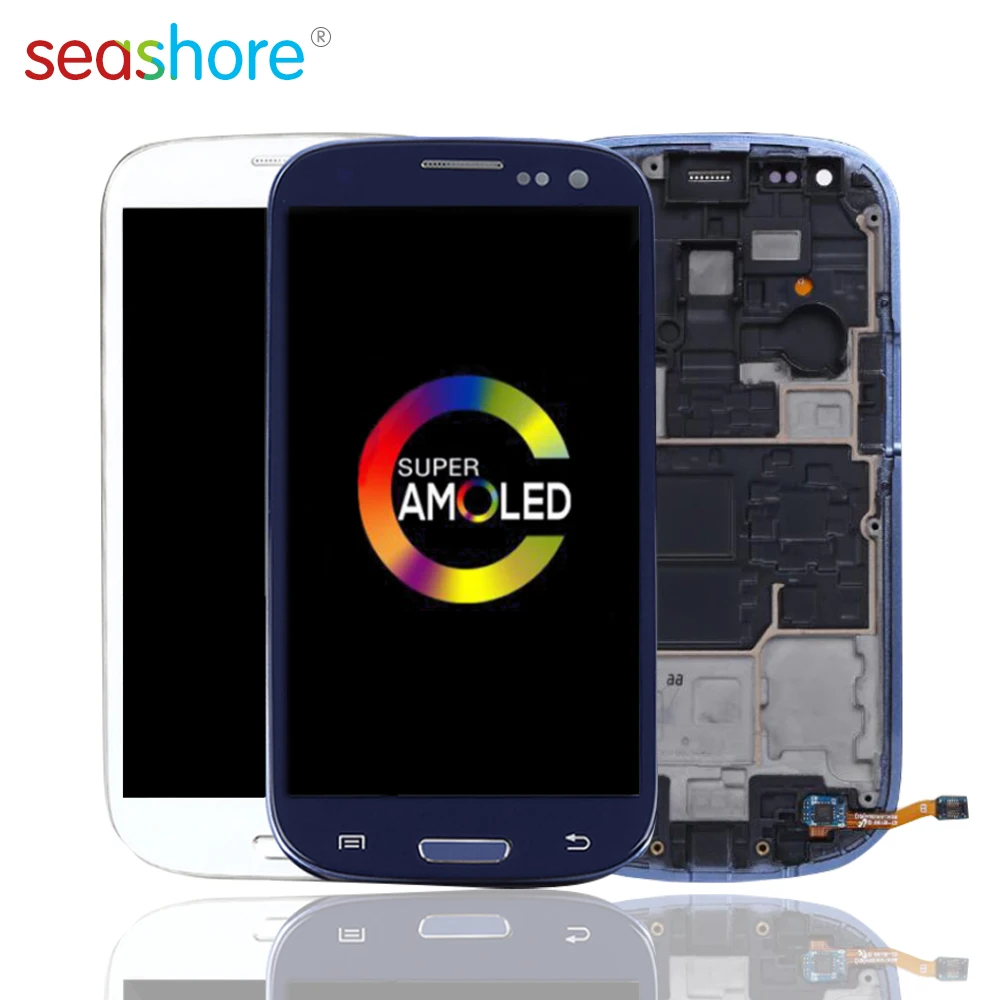 

ORIGINAL For SAMSUNG Galaxy S3 Mini LCD Touch Screen Digitizer Assembly For Samsung i8190 Display withFrame Replacement GT-I8190