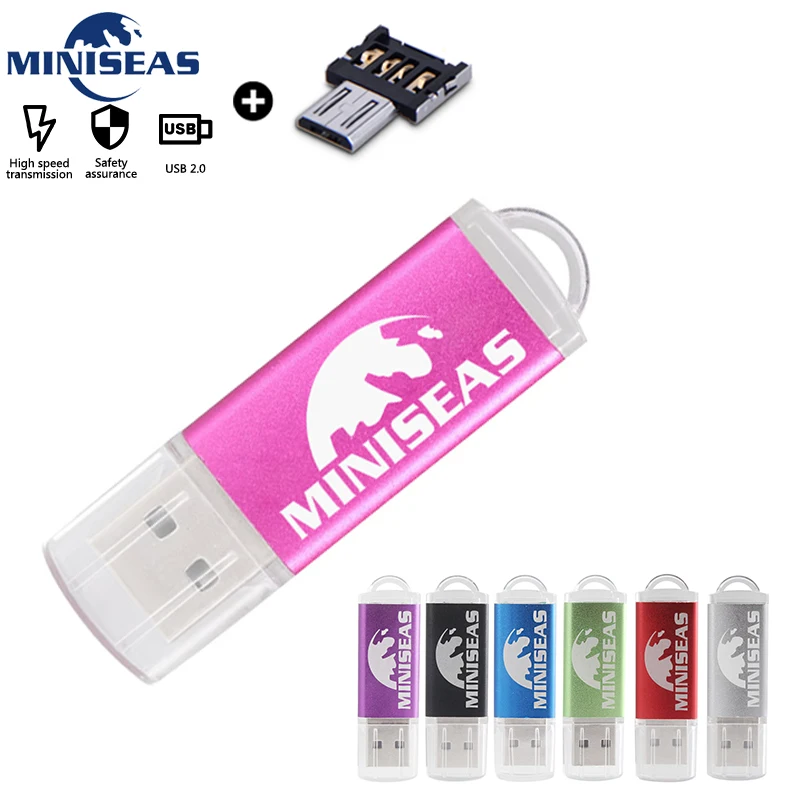  Miniseas mini USB Flash Drive Real Capacity High speed 8GB 16GB 32GB Pen Drive Memory USB Stick Pen