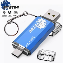Biyetimi – câble Usb 2.0 de Type C, support à mémoire de 16gb 32gb 64gb, lecteur Flash, capacité réelle, pour téléphone et pc 