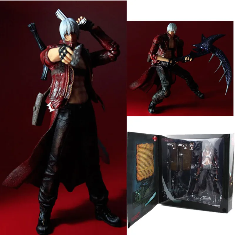 В наличии 23 см Play Arts Devil May Cry 3 фигурки Данте модель игрушки Подарочная